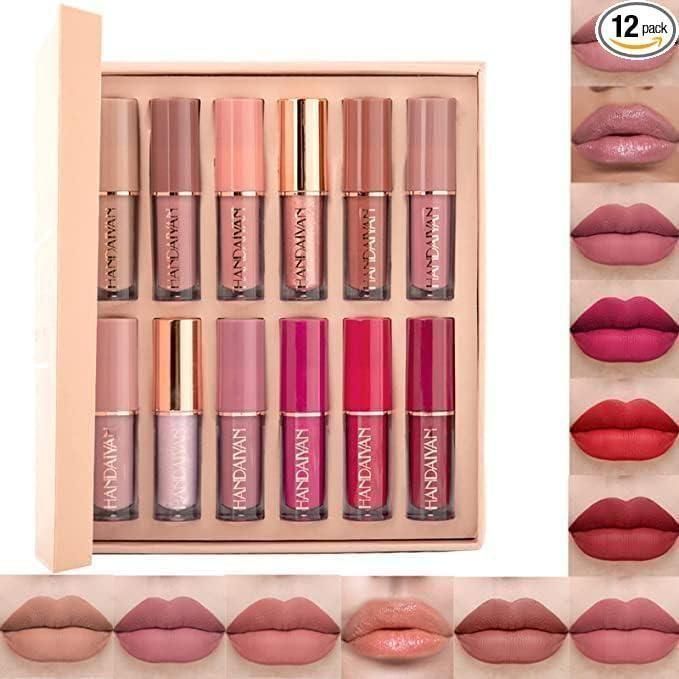 Velvet Matte Liquid Lipstick Set of 12Pcs