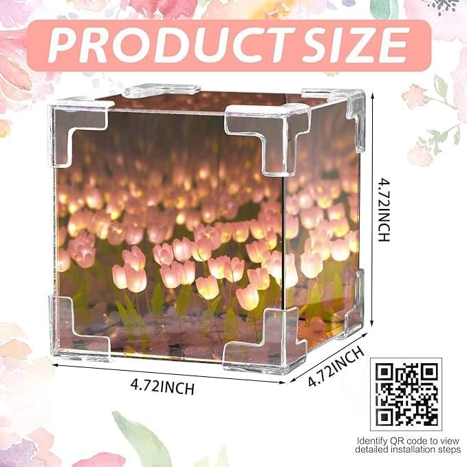 Decorative Tulip flower Mirror Lamp